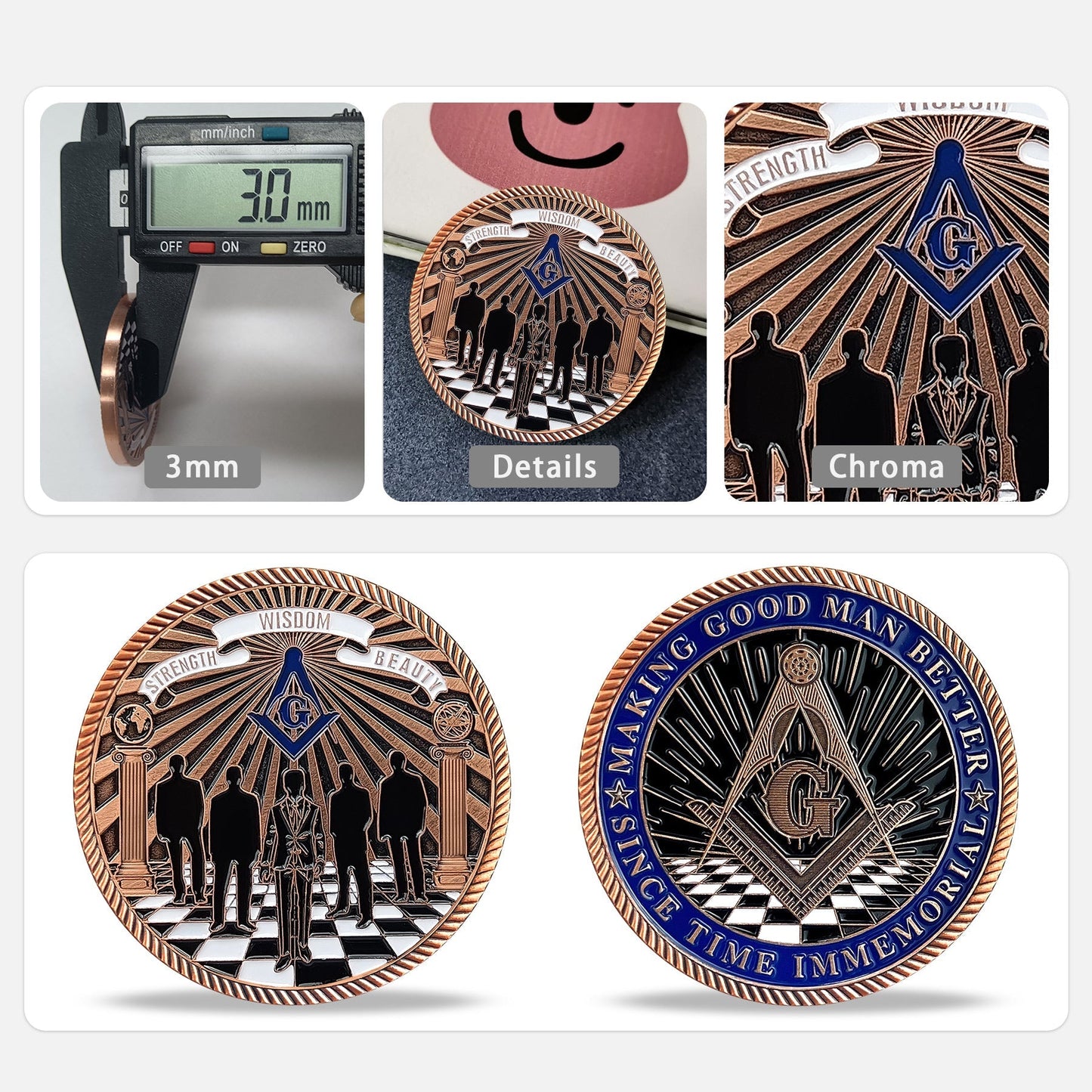 Masonic Making Good Man Better Freemason Challenge Coin mysite