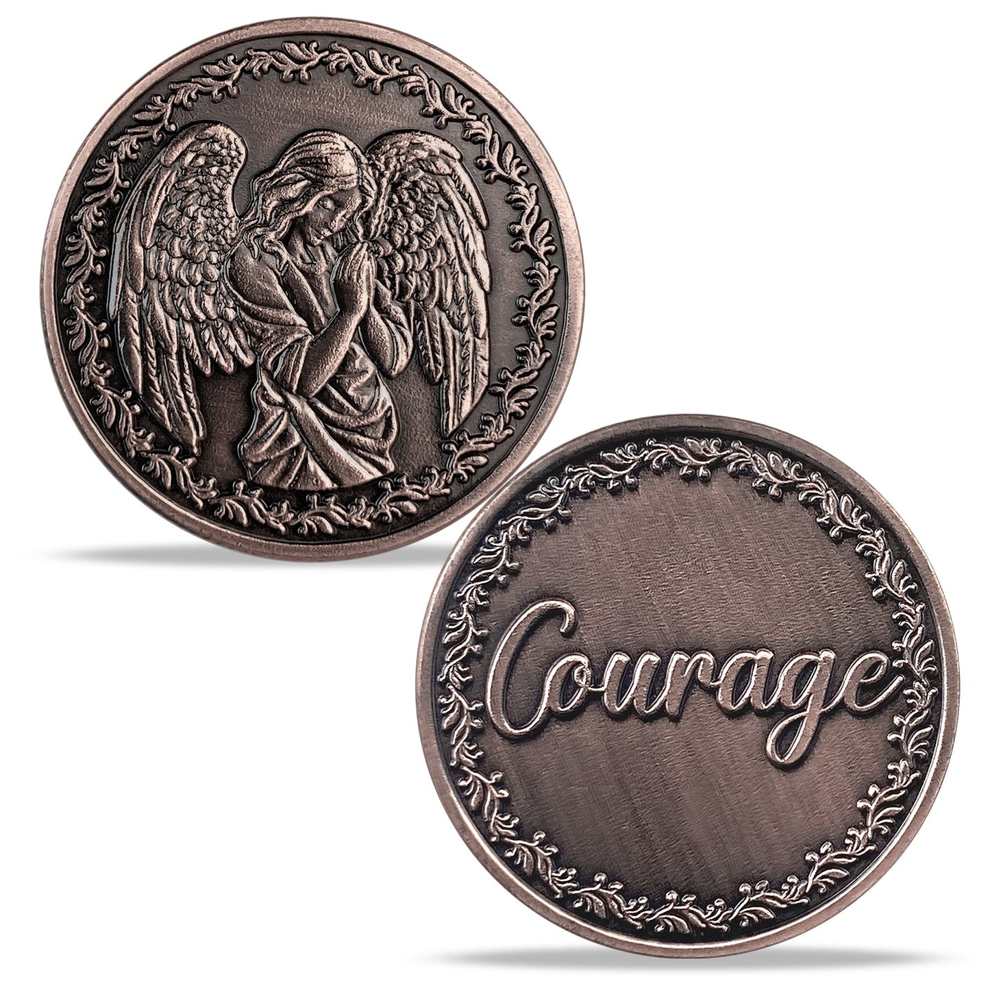 Guardian Angel and Courage Metal Game Token Coin mysite