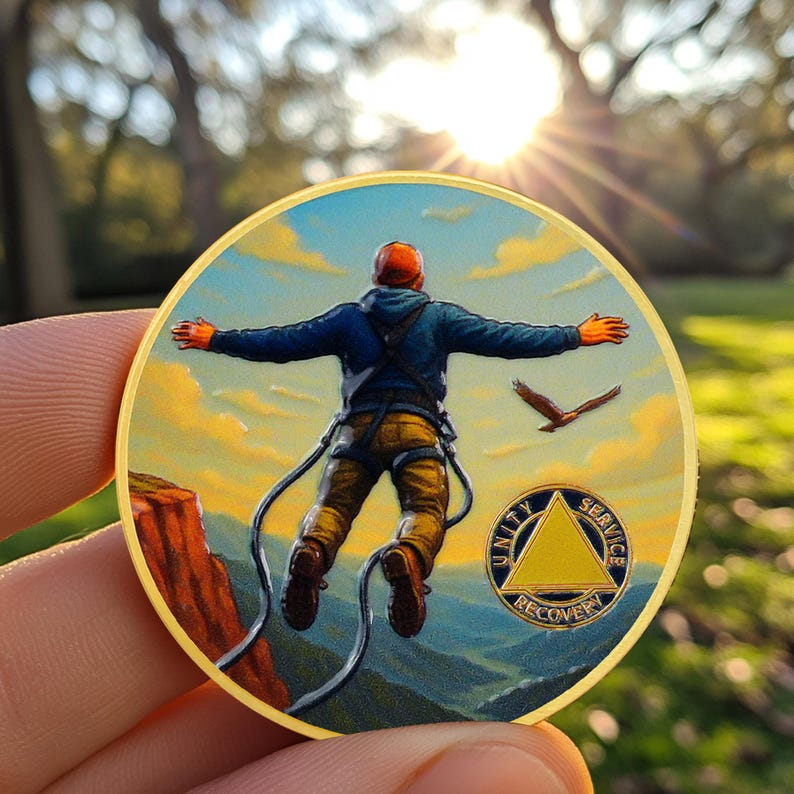 Personalized Skydiving Sobriety Coin mysite