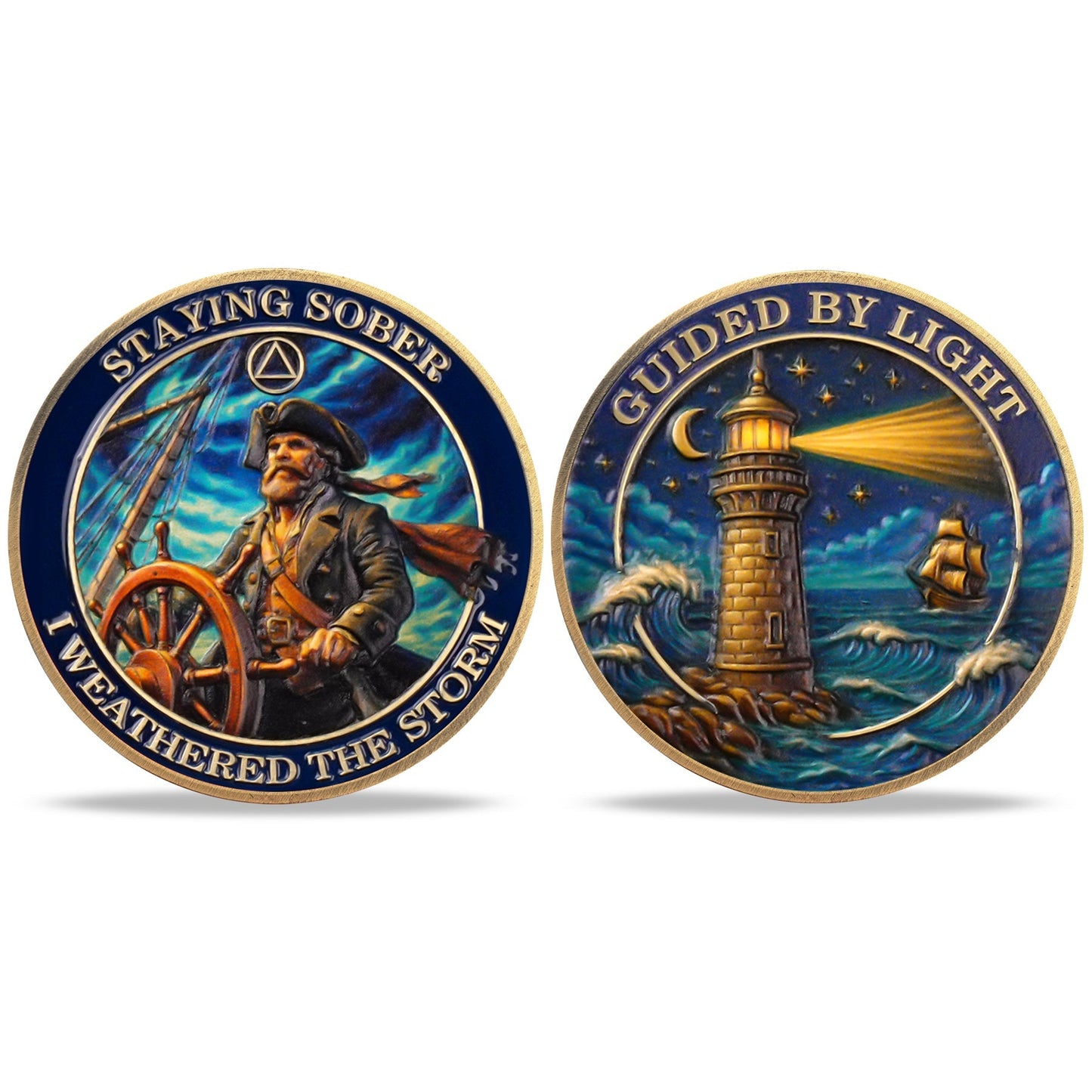 Guided by Light Sobriety Challenge Coin mysite