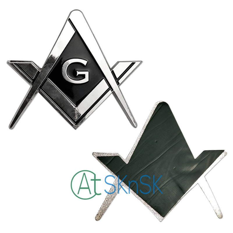 Mason Square and Compass Auto Car Emblem mysite
