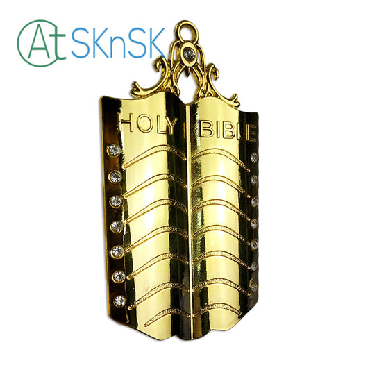 Masonic Chaplain Gold Jewel Pendant the Holy Bible mysite
