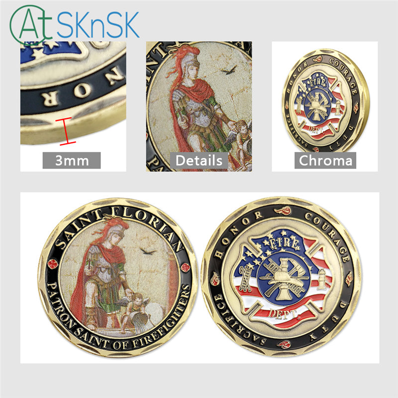 US Firefighter St Florian Challenge Coin mysite
