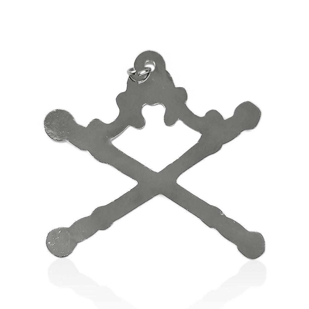 Masonic Tyler Sliver Jewel Pendant Double Sword mysite