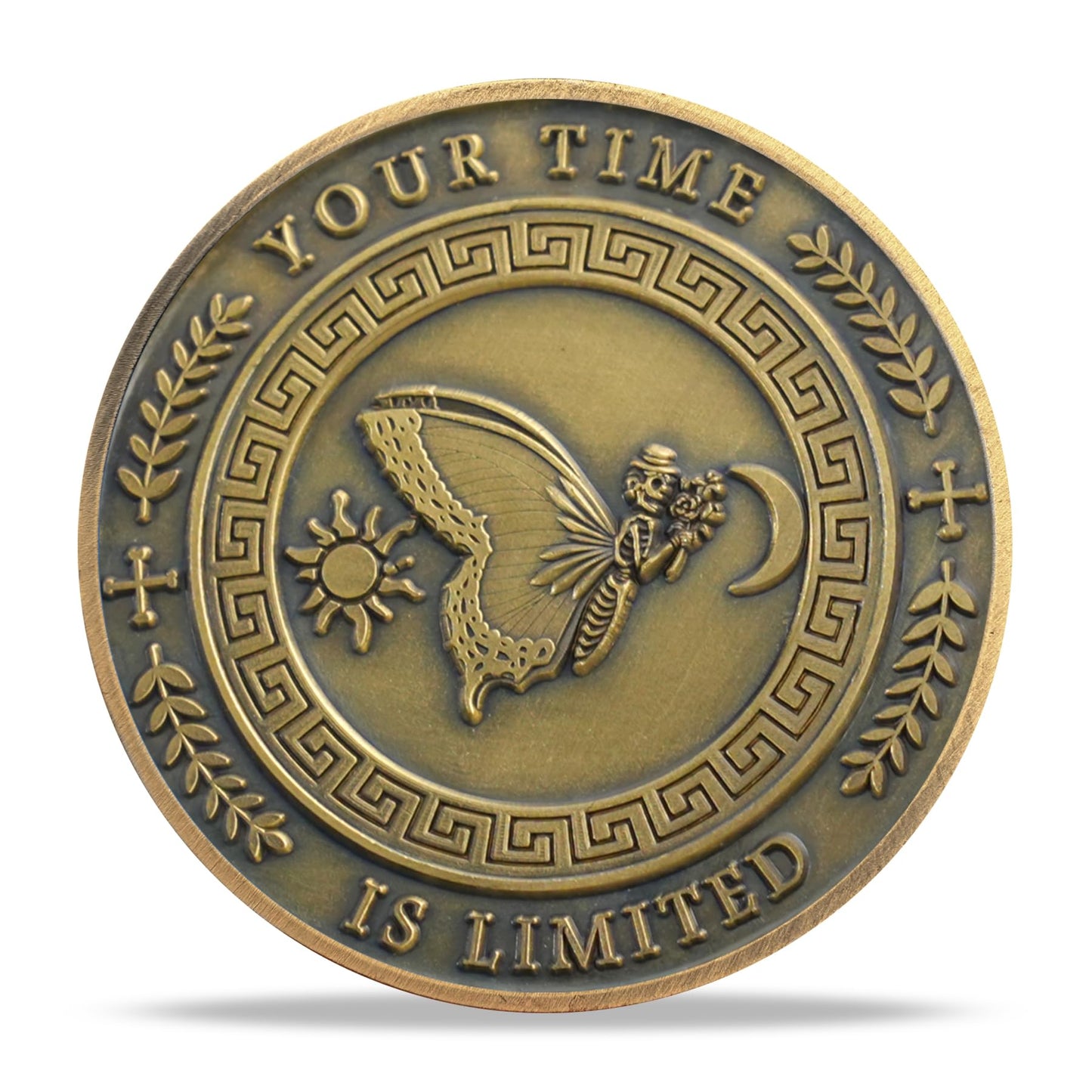 Your Time is Limited Inspirational Stoicism Memento Mori Coin mysite