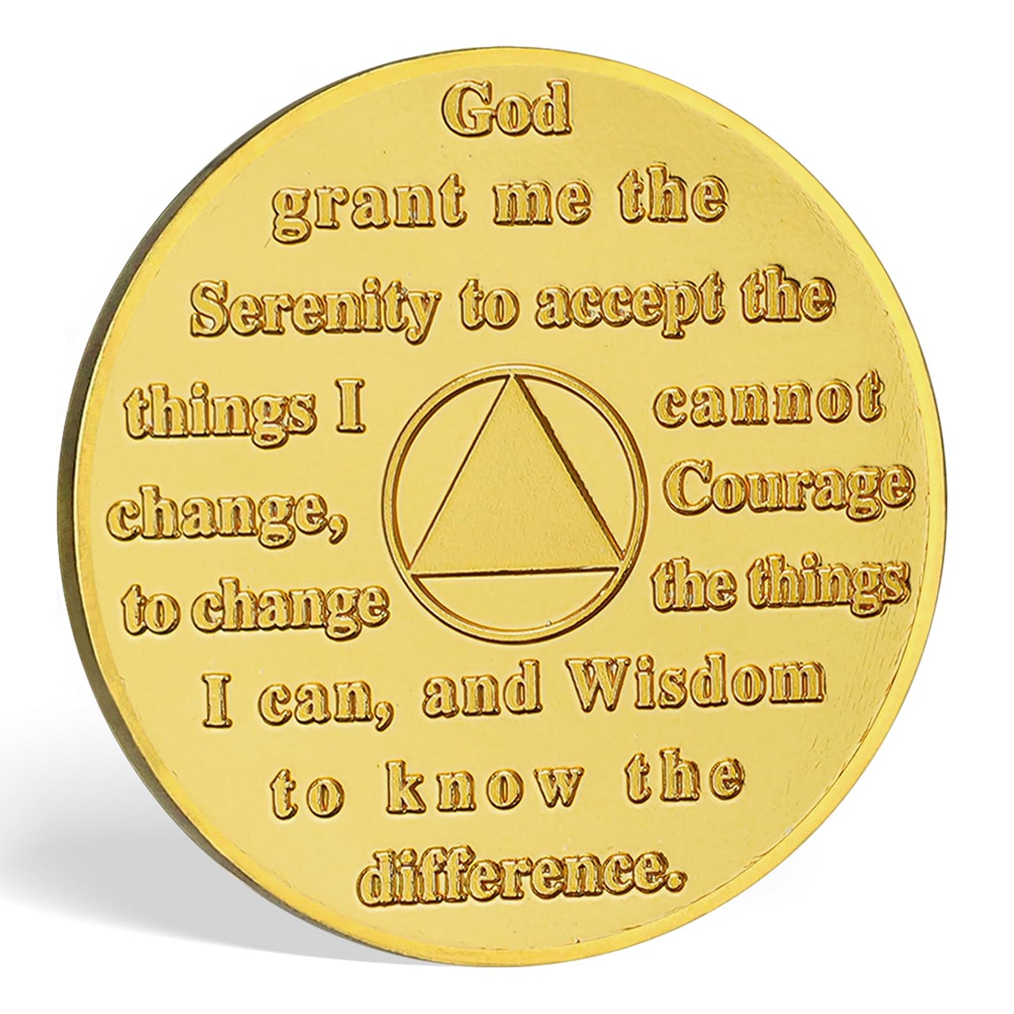 Personalized Sunflower Serenity Prayer Sobriety Coin Challenge Coin mysite