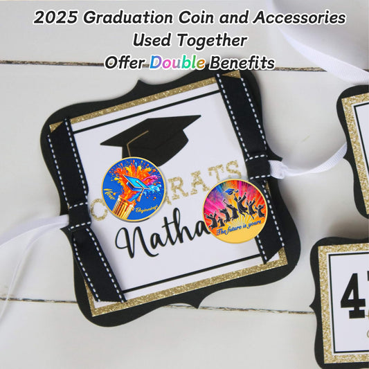 New Beginnings Motivational Graduation Celebration Coin mysite