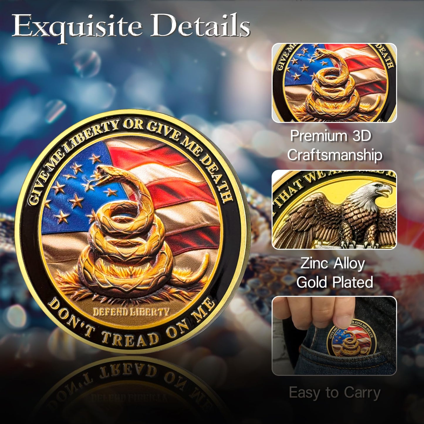 United States Liberty and Independence Veterans Challenge Coin mysite