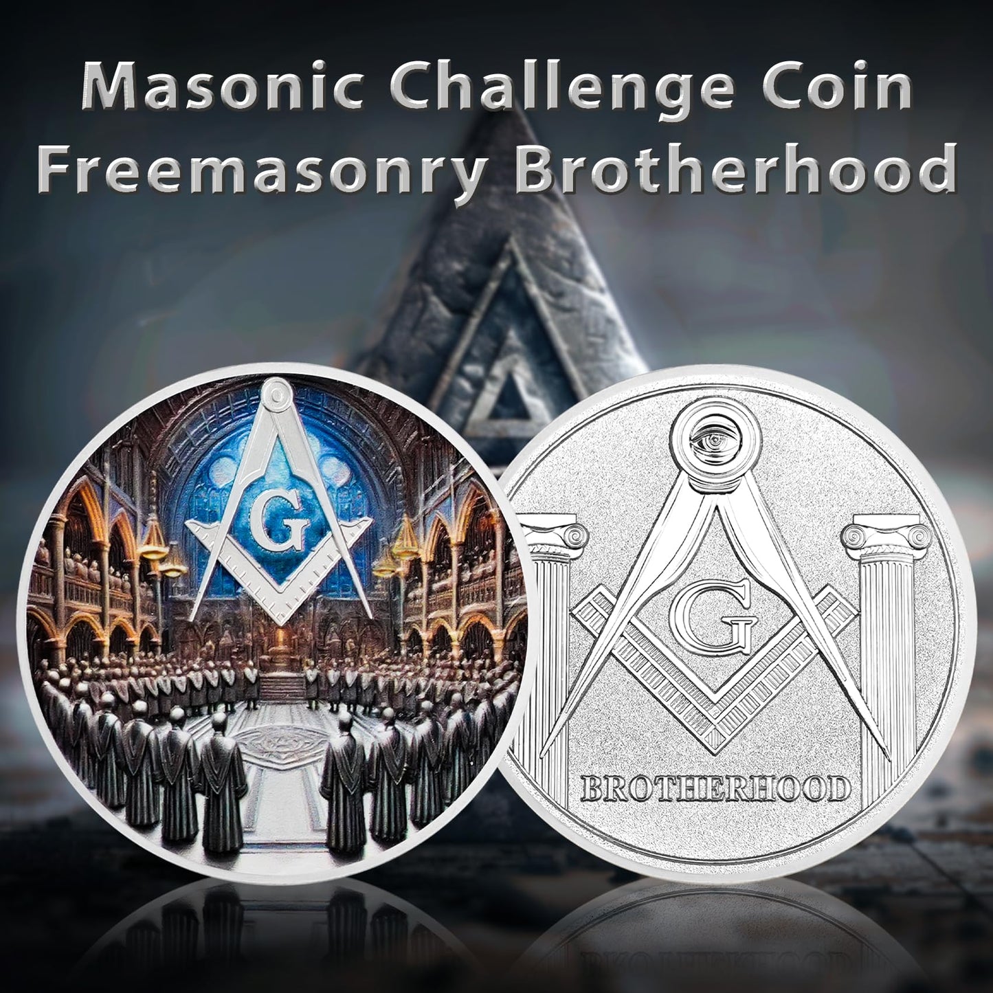 Masonic Brotherhood Masonic Challenge Coin mysite