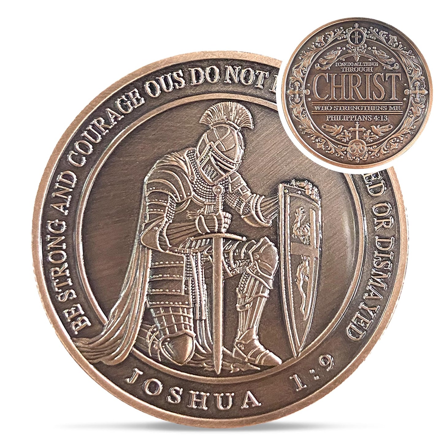 Knight Sword Christian Challenge Coin mysite