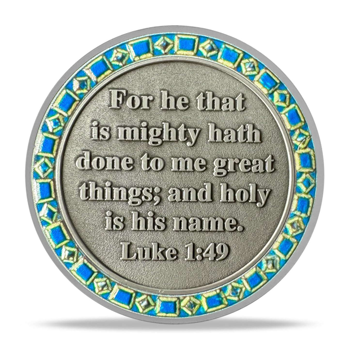 Inspirational Angel and Virgin Mary Annunciation Angel Religious Coin mysite