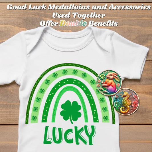 Novelty Seahorse Rabbit Colorful Double Sided Lucky Coin mysite