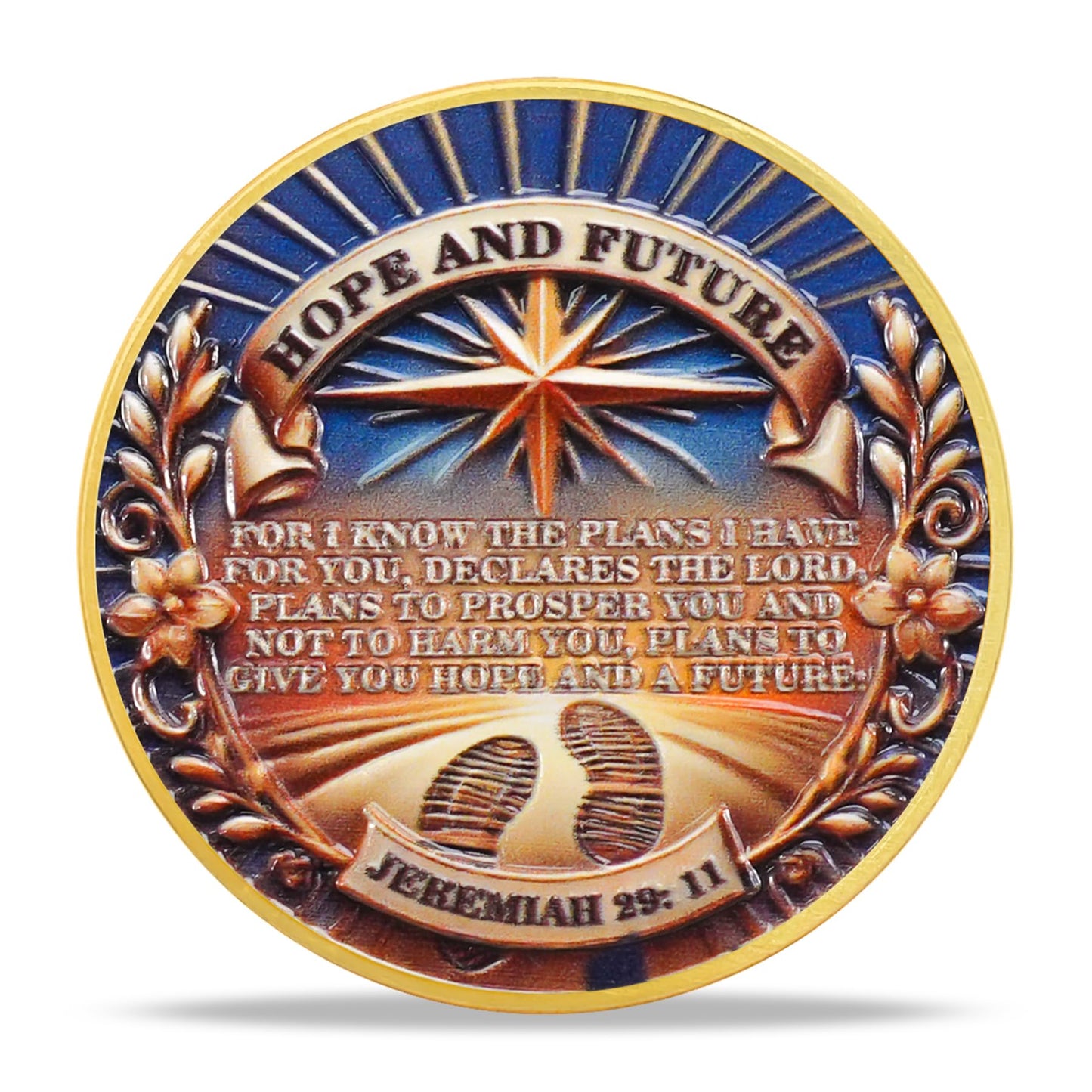 Inspring Jeremiah 29:11 Verse Hope & Future Christian Challenge Coin mysite