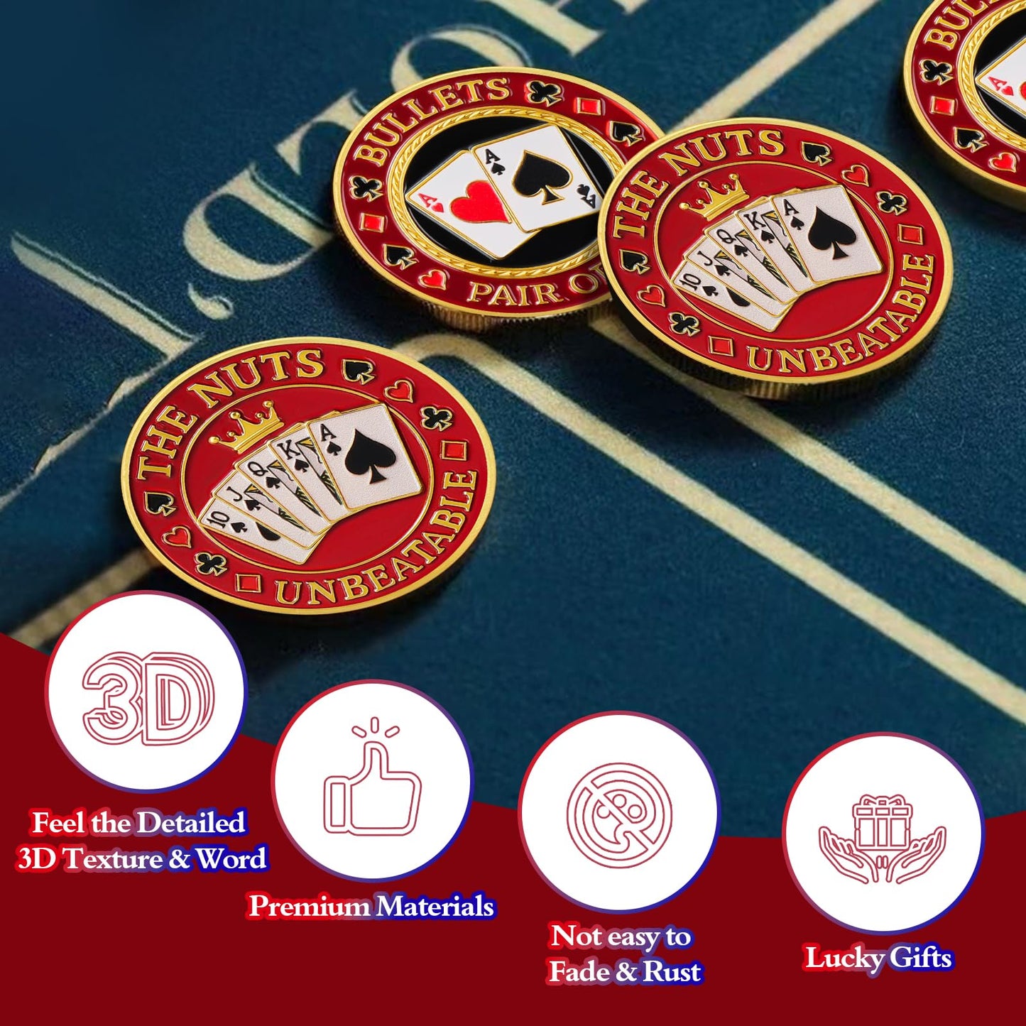 Poker Card Protectors Good Luck Guard Coin mysite