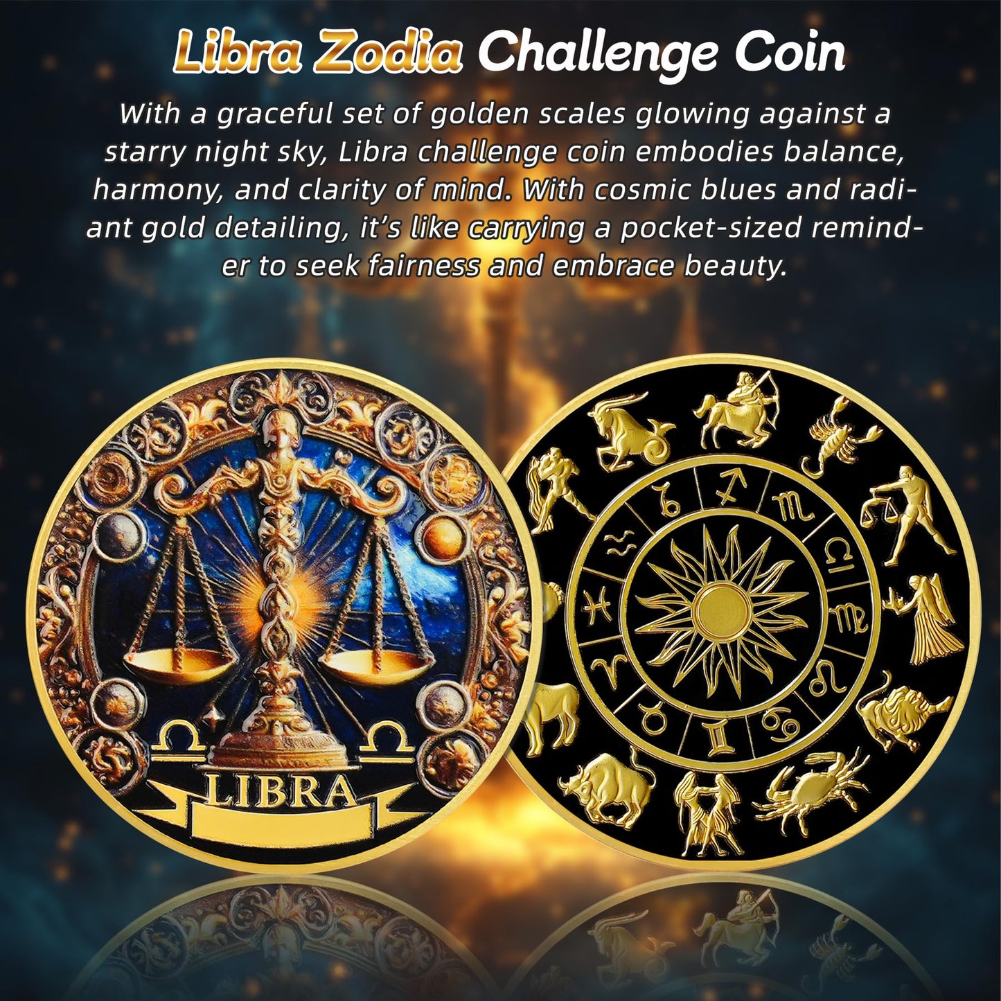 Libra 12 Zodiac Challenge Coin mysite
