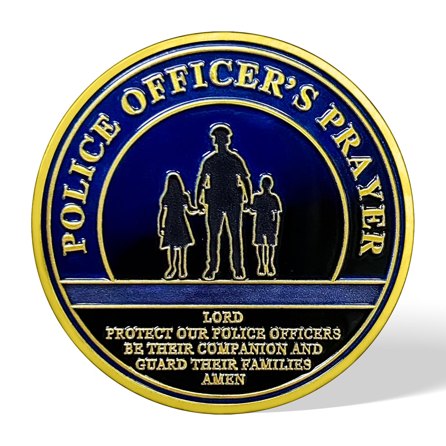 Patriotic Police Dad Challenge Coin mysite