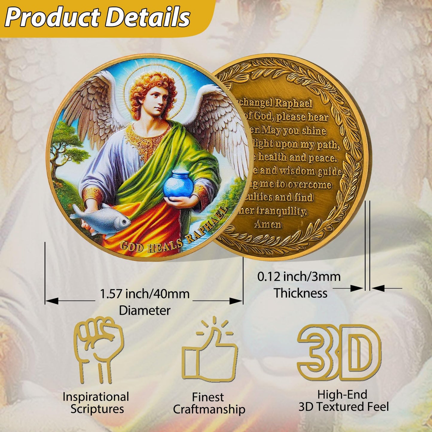 Tokenara Archangel Raphael Healing Prayer Coin mysite