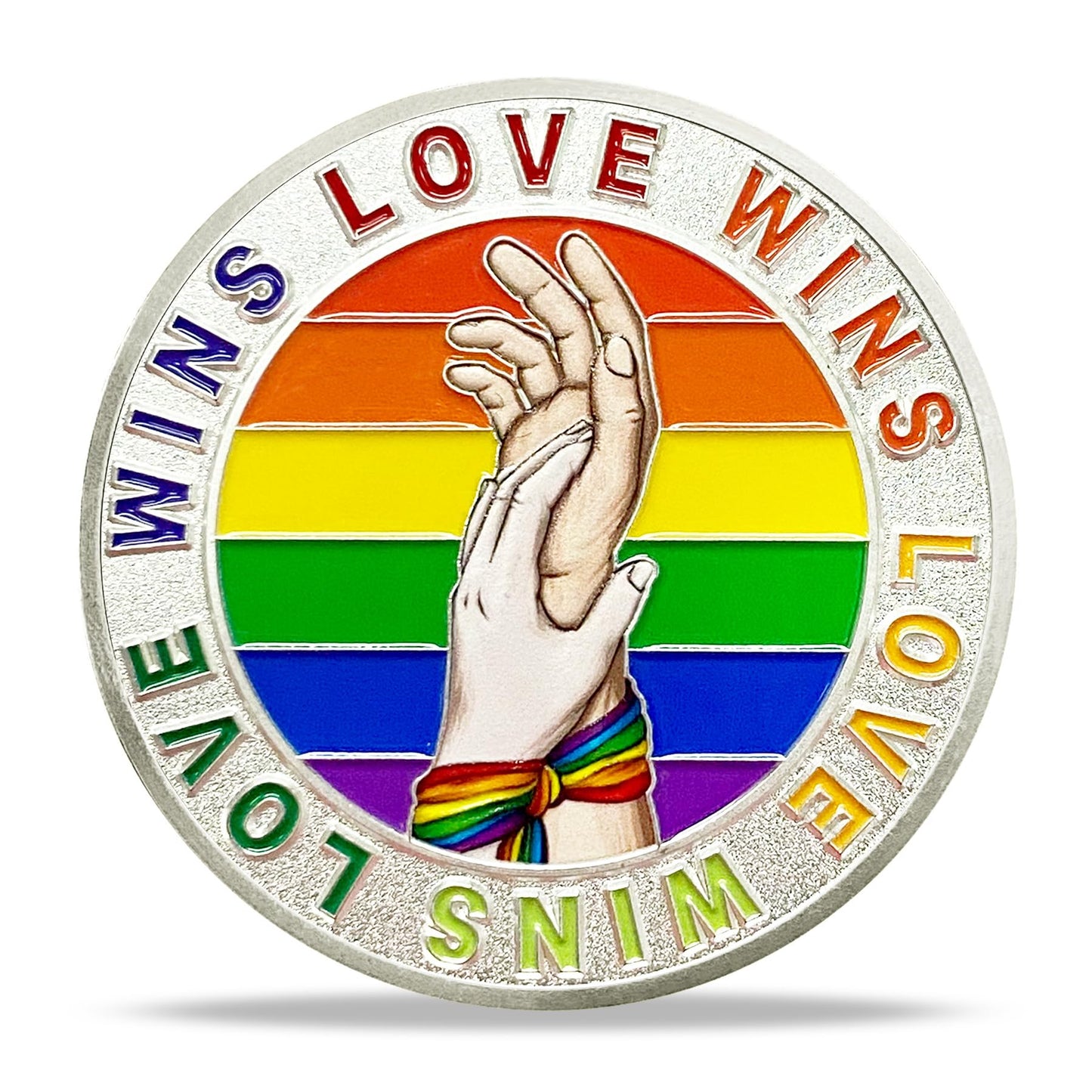 Rainbow Pride Challenge Coin Love is Love LGBT Gifts mysite