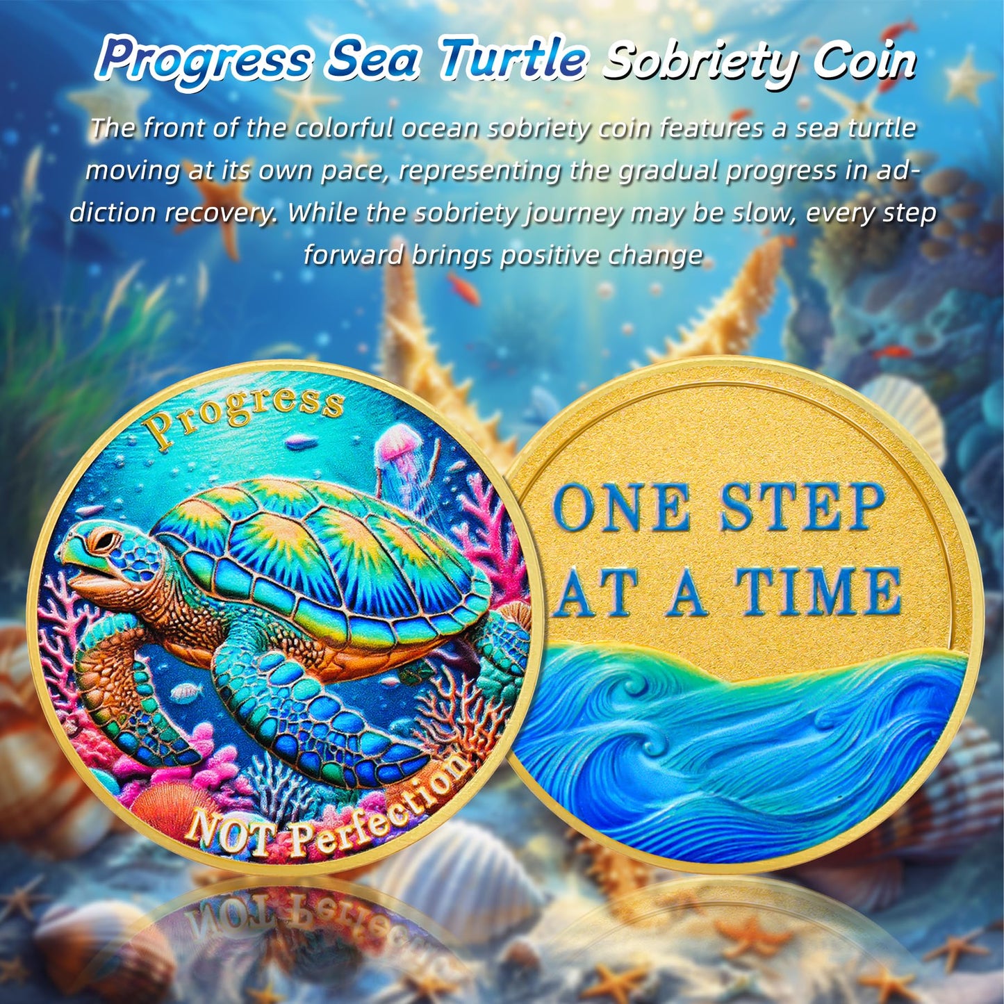 Progress Sea Turtle Sobriety Coins mysite