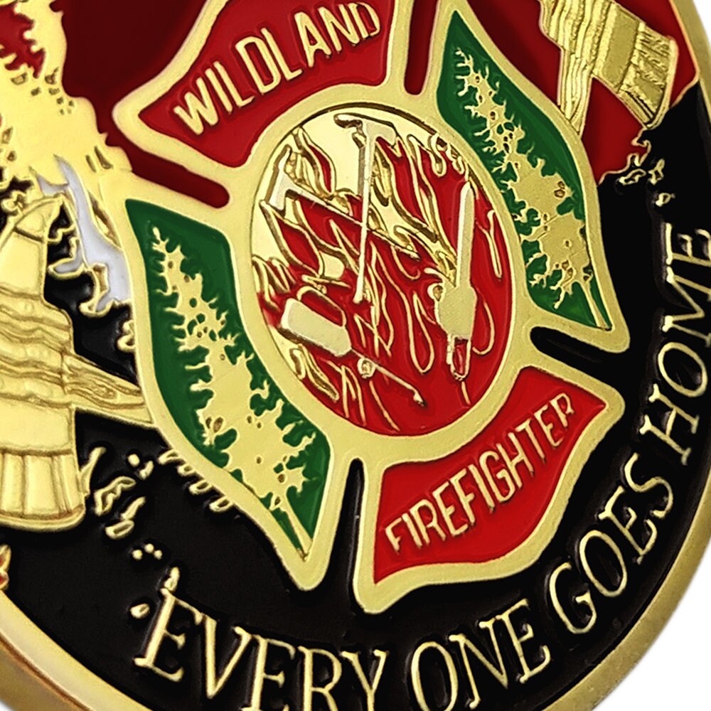 Wild-land Firefighter Challenge Coin Honorable Gift for Fire Dept Brothers/gift for Him for father decowoodo
