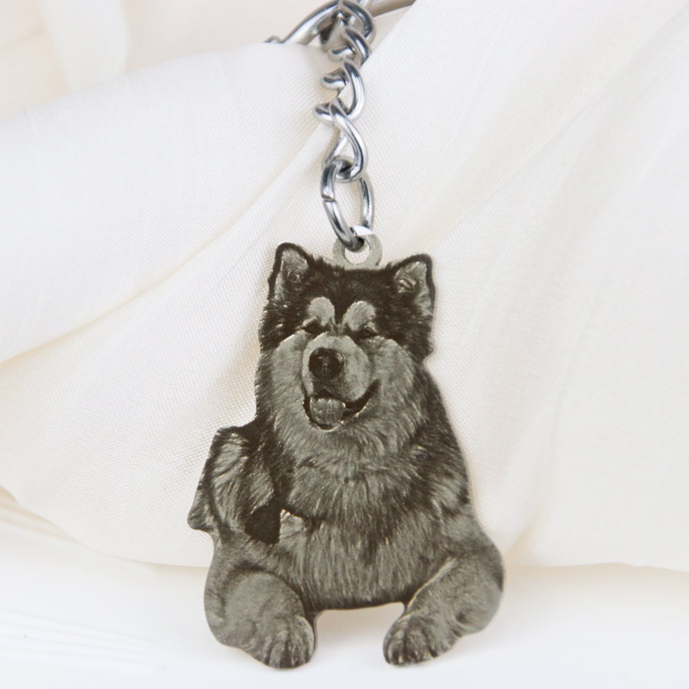 Personalized Police Officers Gift | K9 Guardian Dog Photo Key Chain | Customized Pet Portrait Picture Gift decowoodo