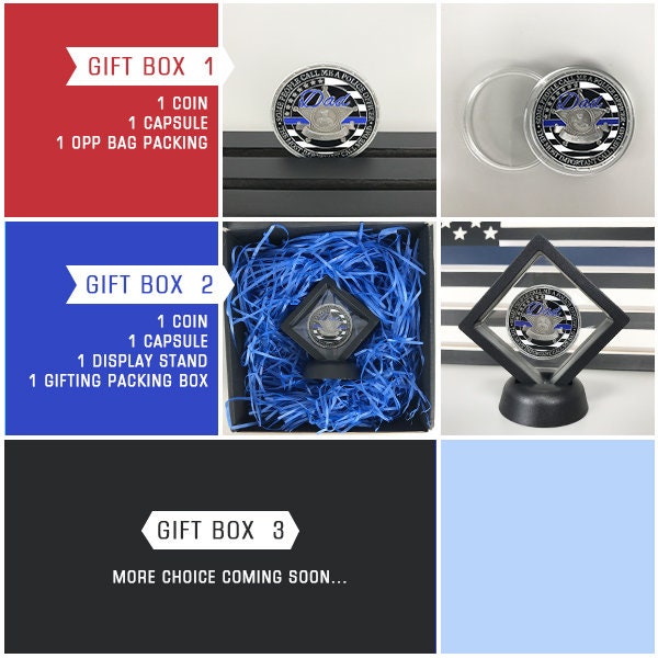 Police Officer badge & K9 Super heroes Challenge Coin A Thin Blue Line Coin Law Enforcement Medallion/ gift for Him for father Matthew 5:9 DecoWoodo