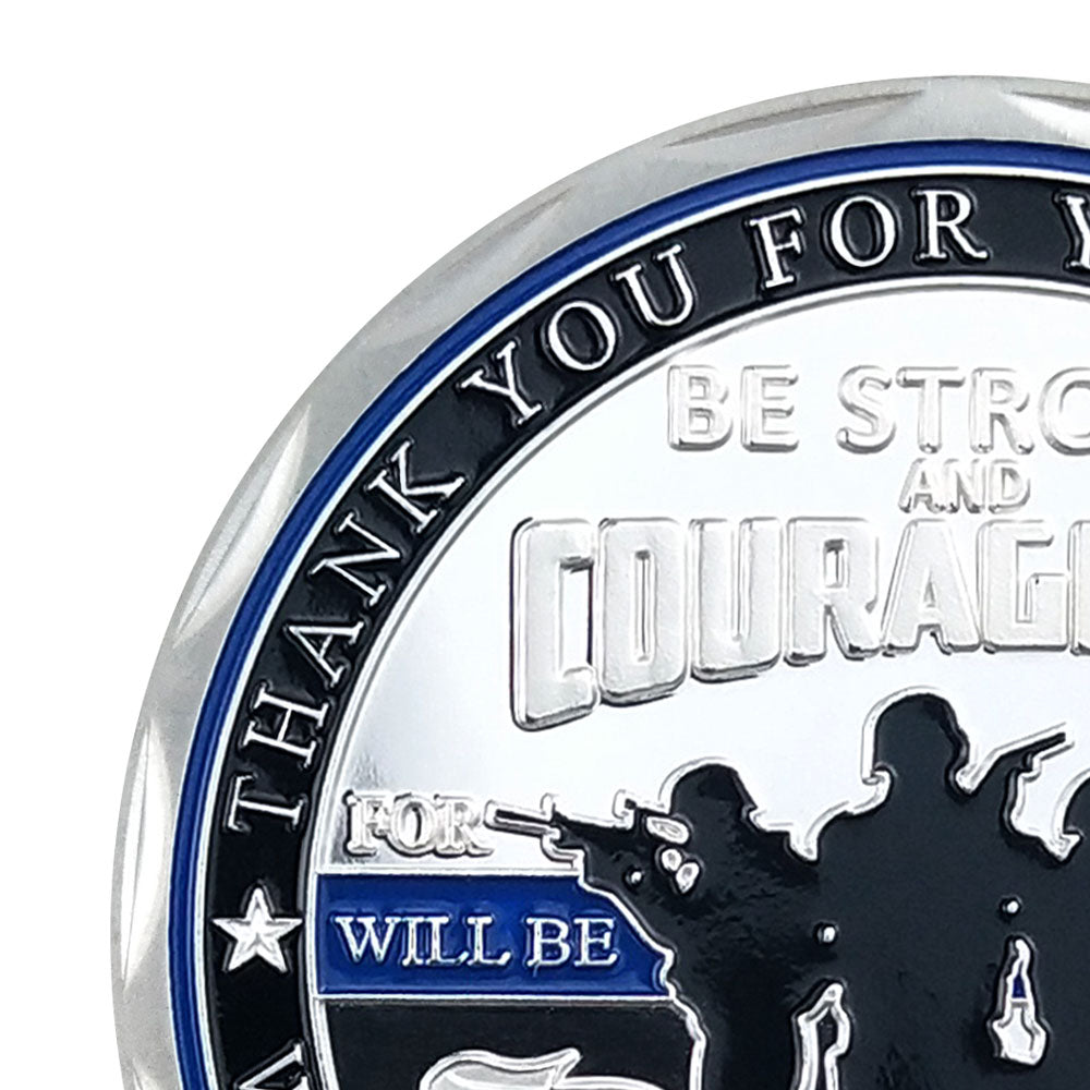 Police Officer Squad Challenge Coin Law Enforcement Shield Badge Collectible Medallion mysite