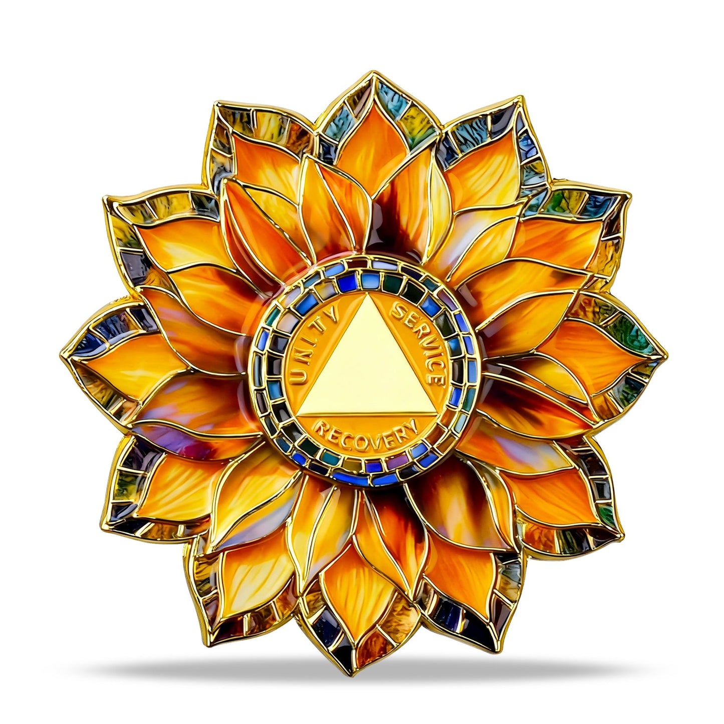 Personalized Sunflower Sobriety Coin mysite