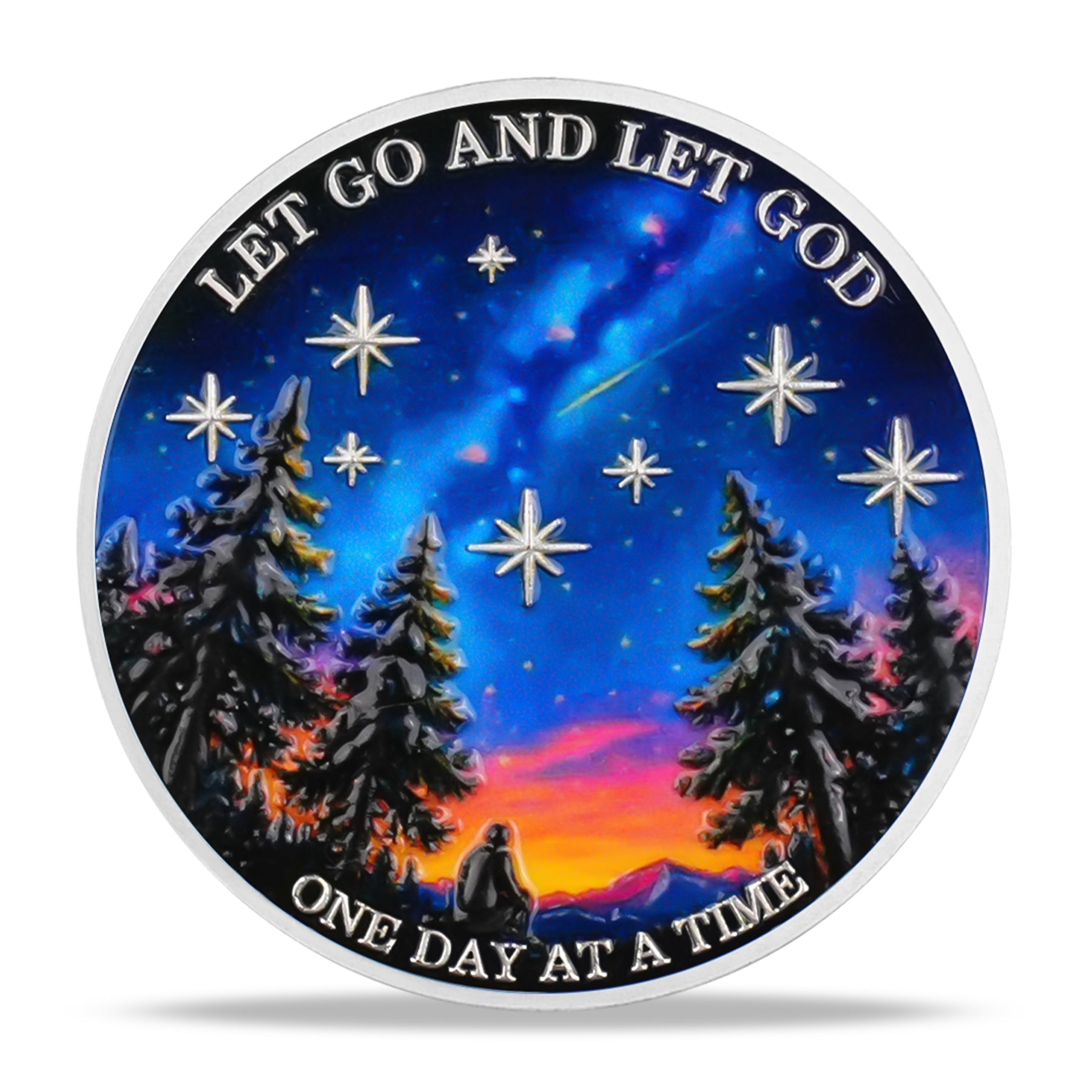 Gazing at Shooting Stars Sobriety Coin mysite