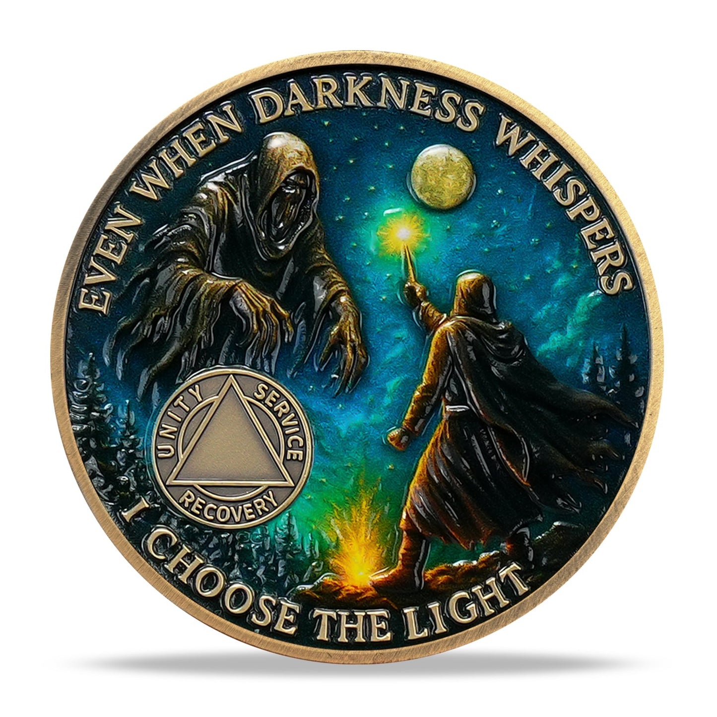 Personalized Darkness Whisper Recovery Sobriety Coin mysite