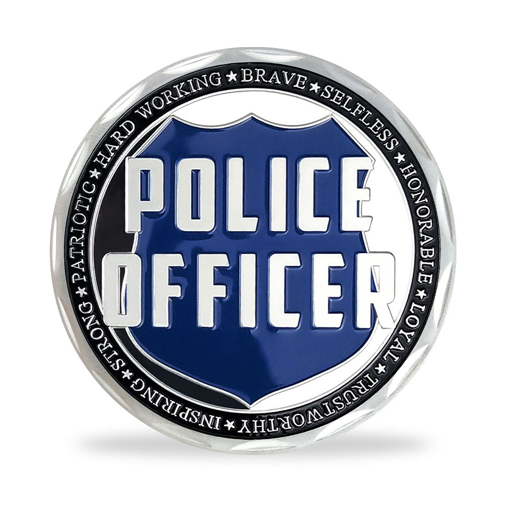 Police Officer Squad Challenge Coin Law Enforcement Shield Badge Collectible Medallion mysite