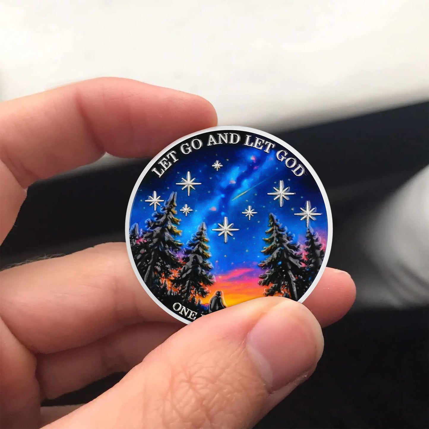 Gazing at Shooting Stars Sobriety Coin mysite