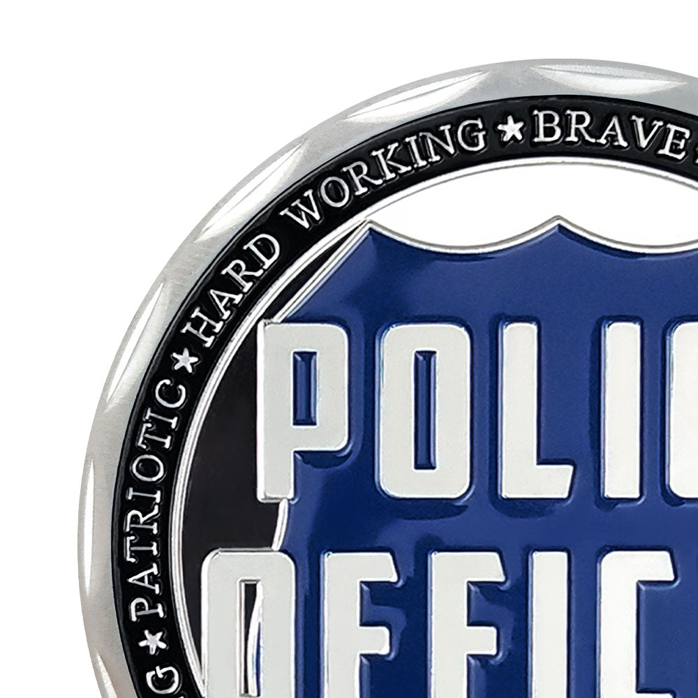 Police Officer Squad Challenge Coin Law Enforcement Shield Badge Collectible Medallion mysite