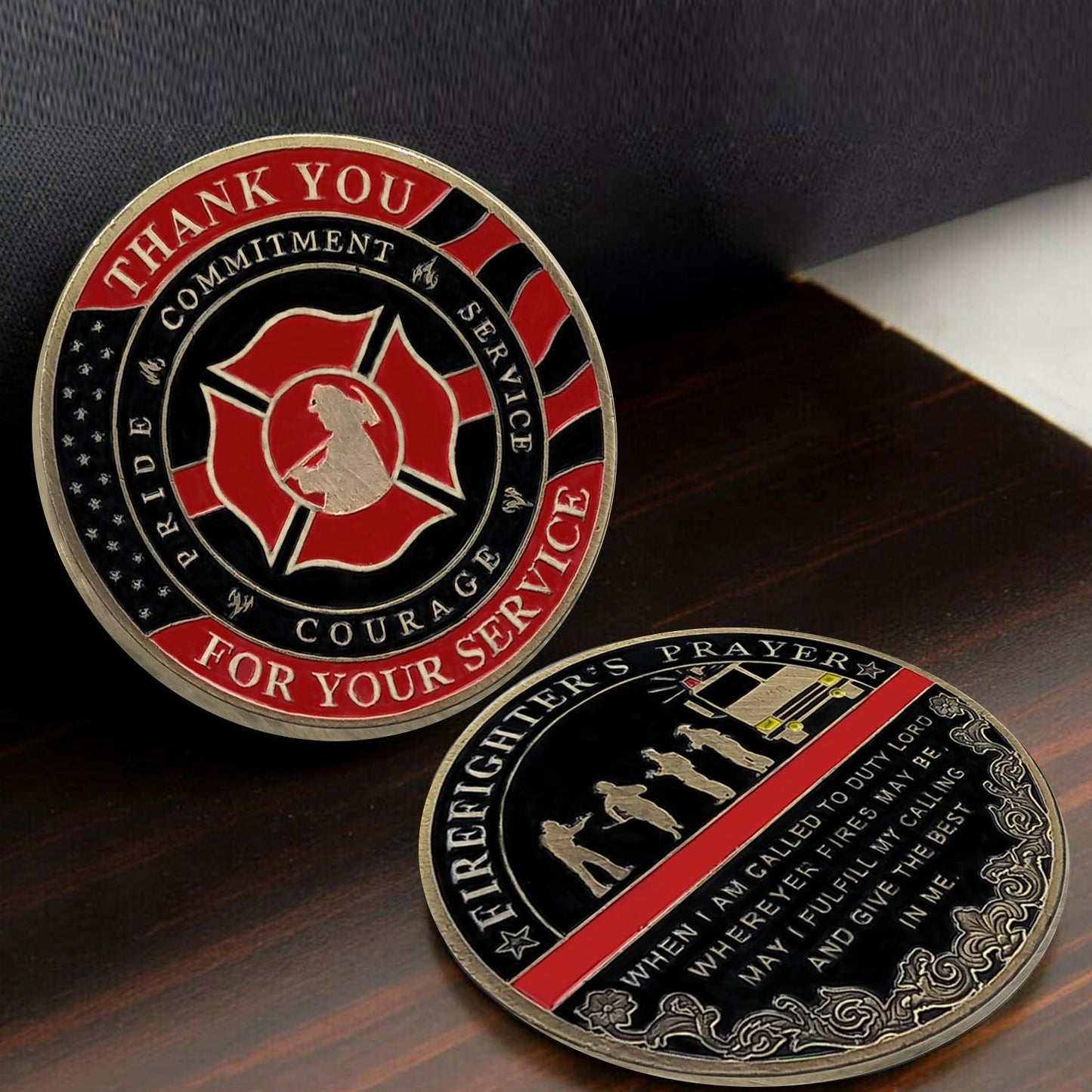 Firefighter Team Thank You Challenge Coin mysite
