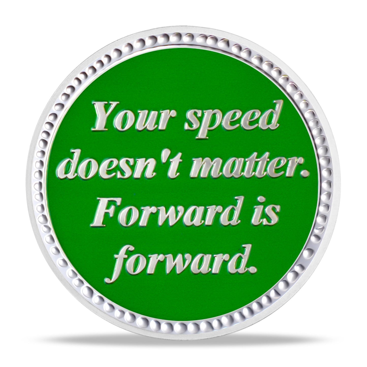 Personalized Slow and Steady Sobriety Coin mysite