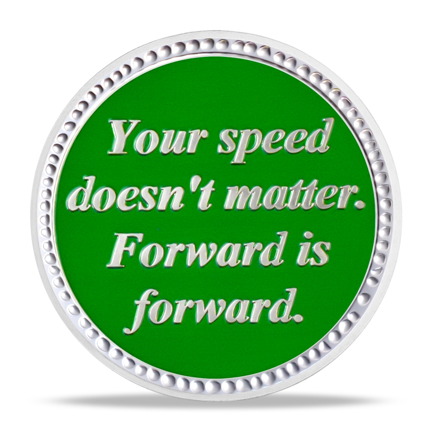 Personalized Slow and Steady Sobriety Coin mysite