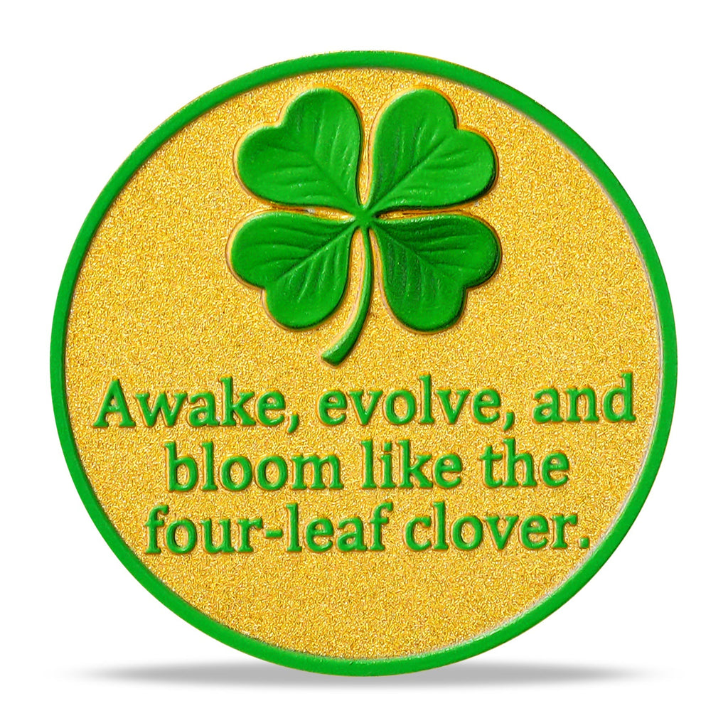 Four-Leaf Clover Sobriety Coin mysite