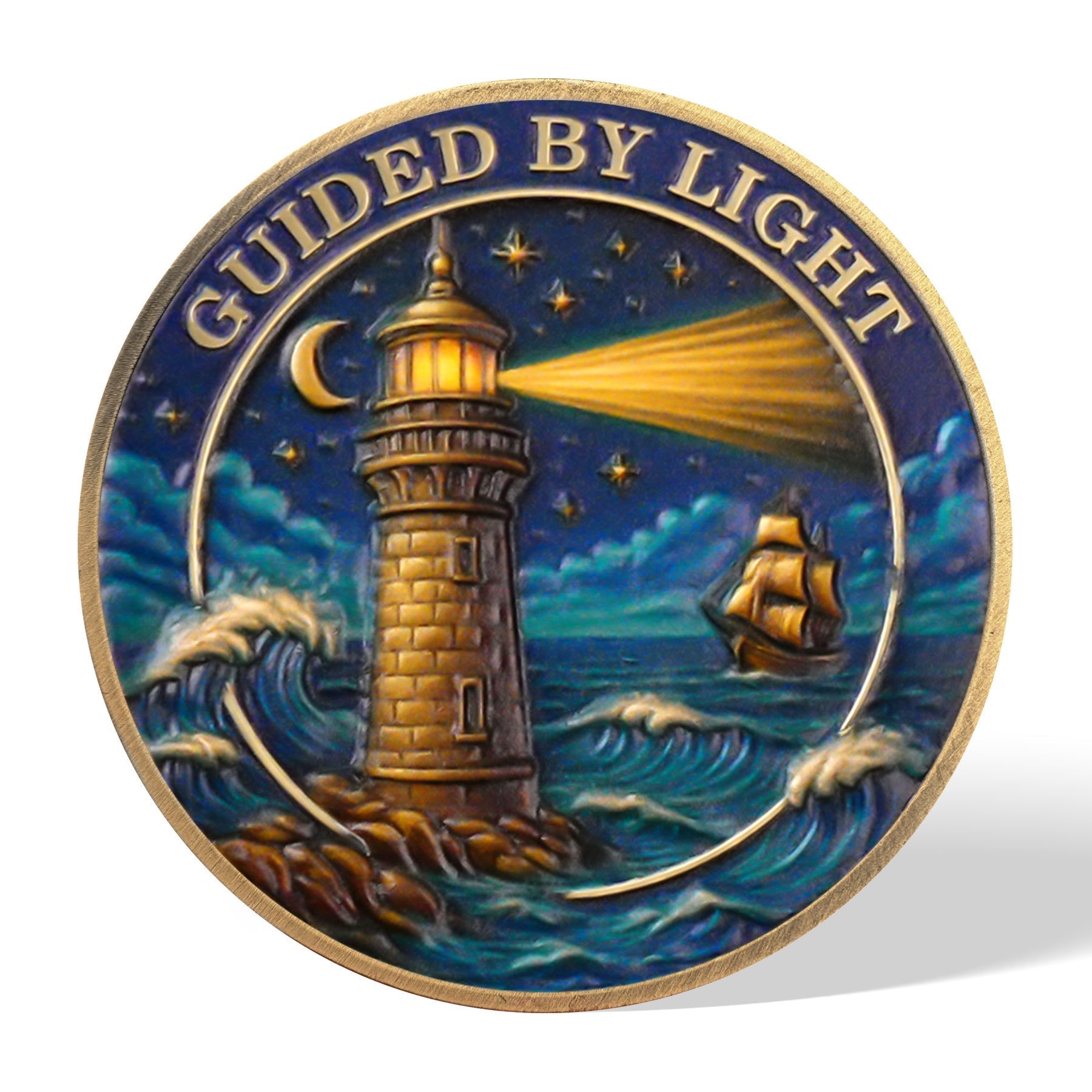Guided by Light Sobriety Challenge Coin mysite