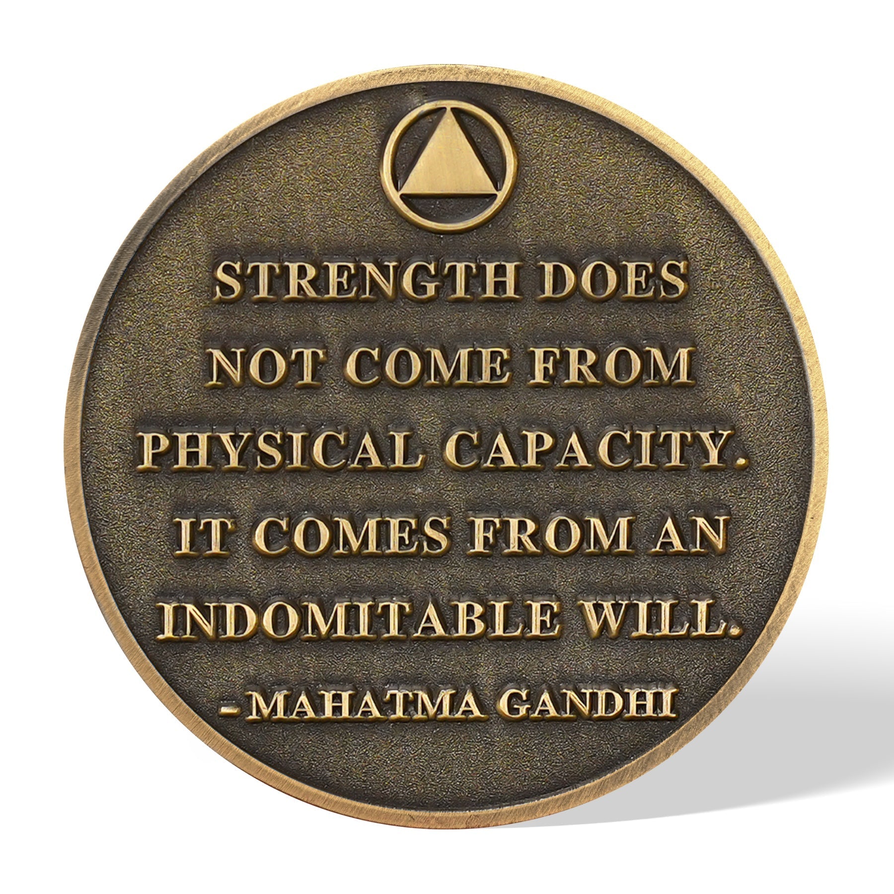 Personalized The Desert Dawn of Unbreakable Will Sobriety Coin mysite