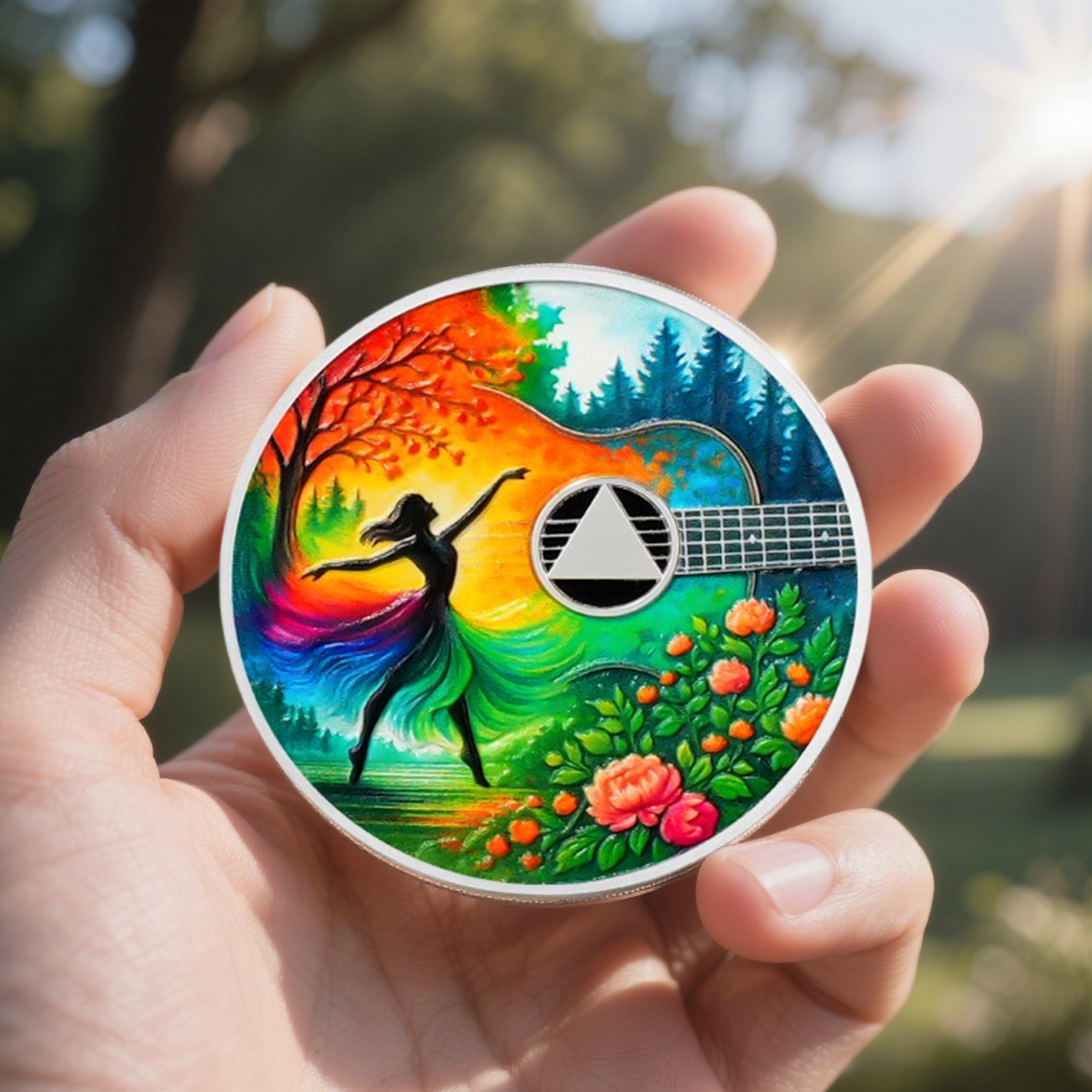 Personalized Stunning Dance Scene Sobriety Coin mysite