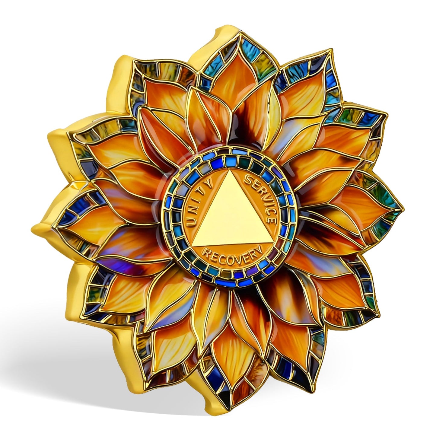 Personalized Sunflower Sobriety Coin mysite