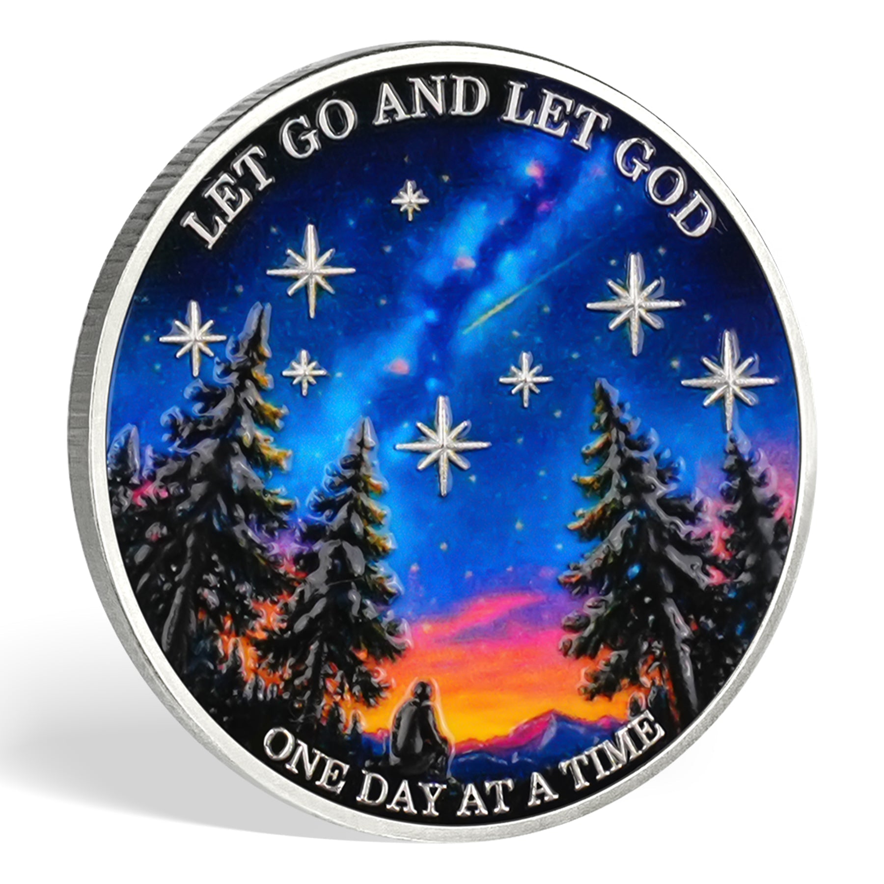 Gazing at Shooting Stars Sobriety Coin mysite