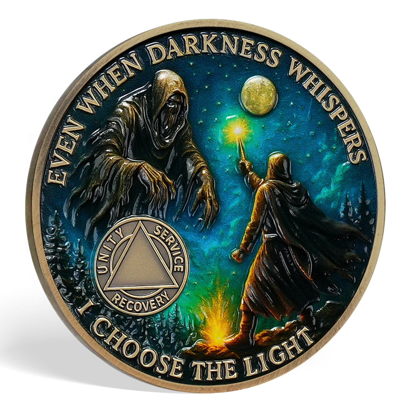 Personalized Darkness Whisper Recovery Sobriety Coin mysite