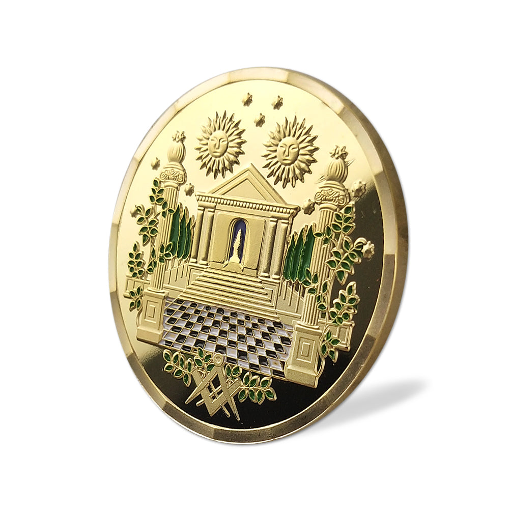 Hiram Abiff Widow’s Son Masonic Freemason Challenge Coin mysite
