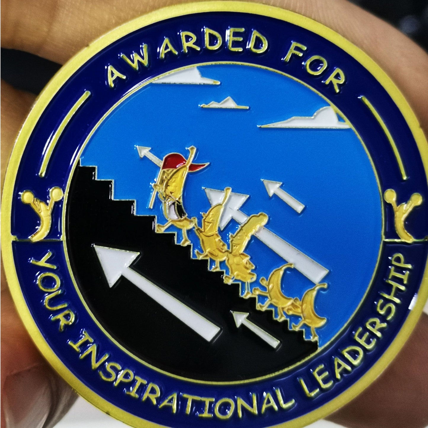 Encouragement Challenge Coin-Employee Appreciation Gifts Inspirational Thank You Coin for Students and Cowokers-Climb Stairs mysite