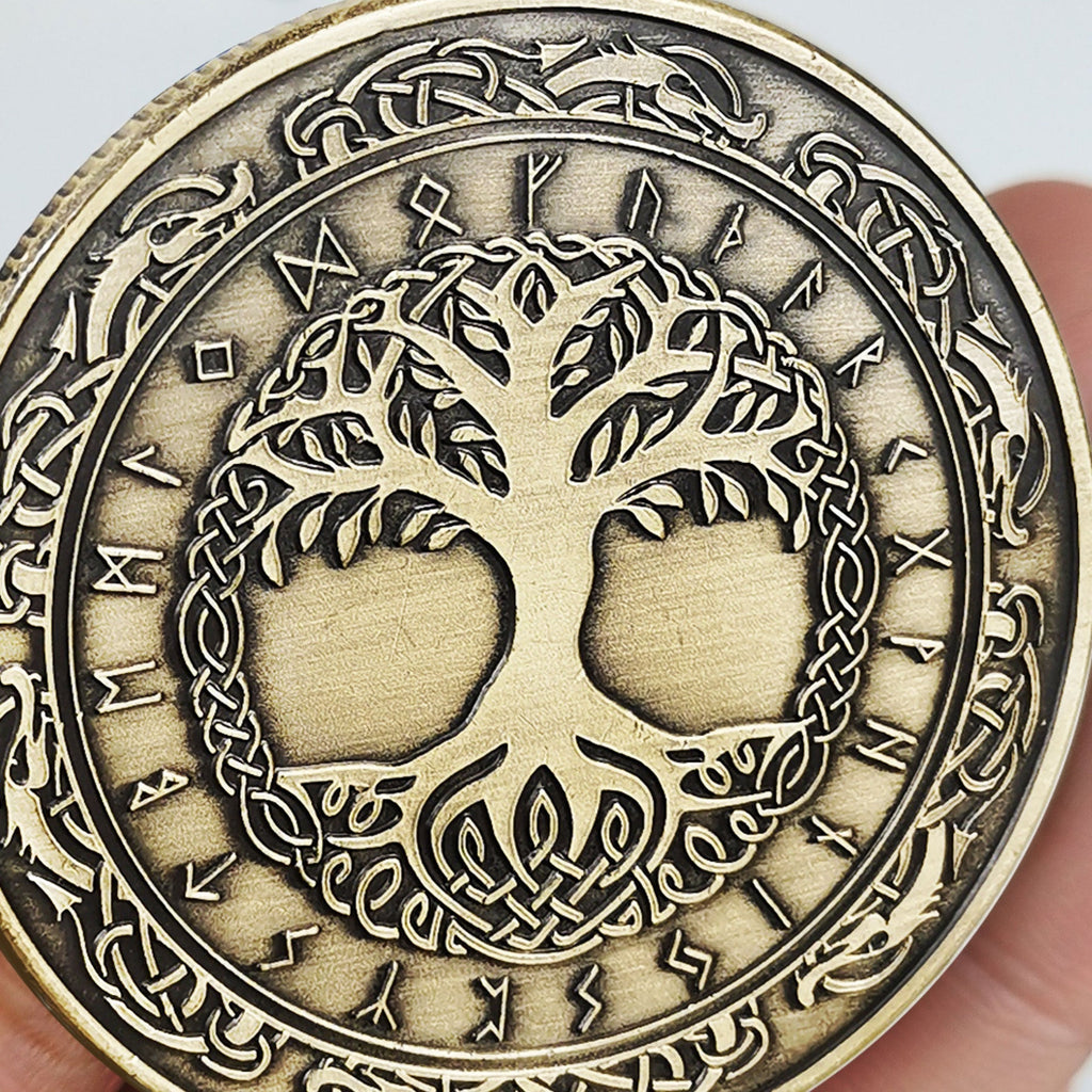 Viking Yggdrasil Tree of Life Coin Nordic Mythology Talisman mysite