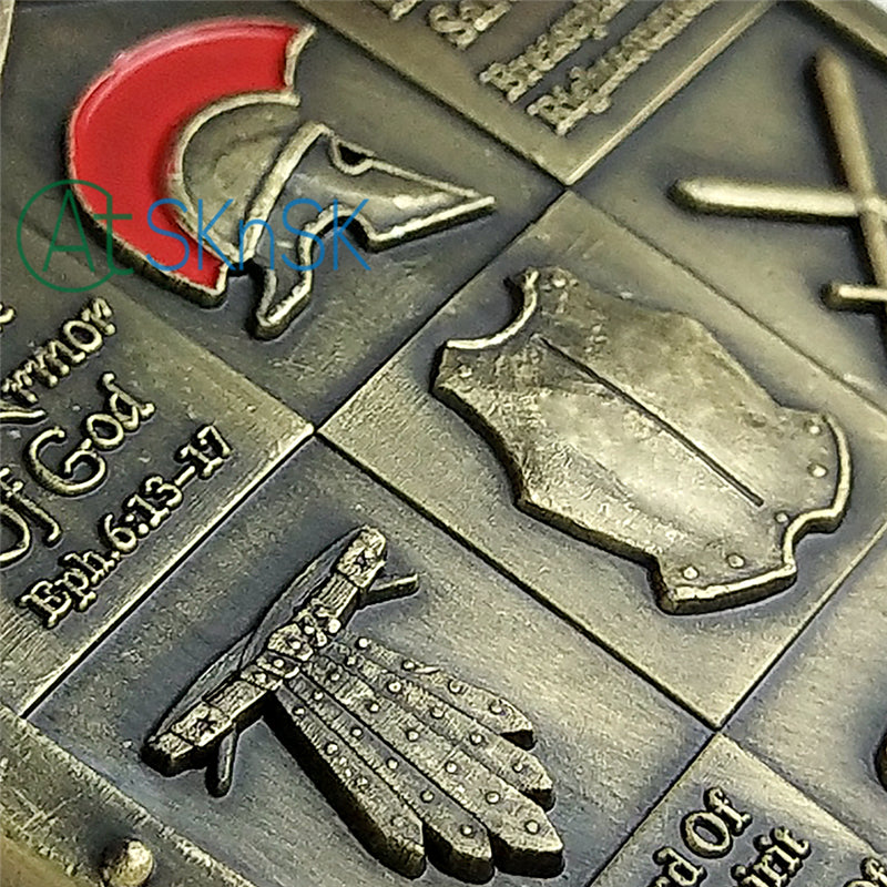 Put on the Full Armor of God Eph. 6:13-17 Challenge Coin mysite