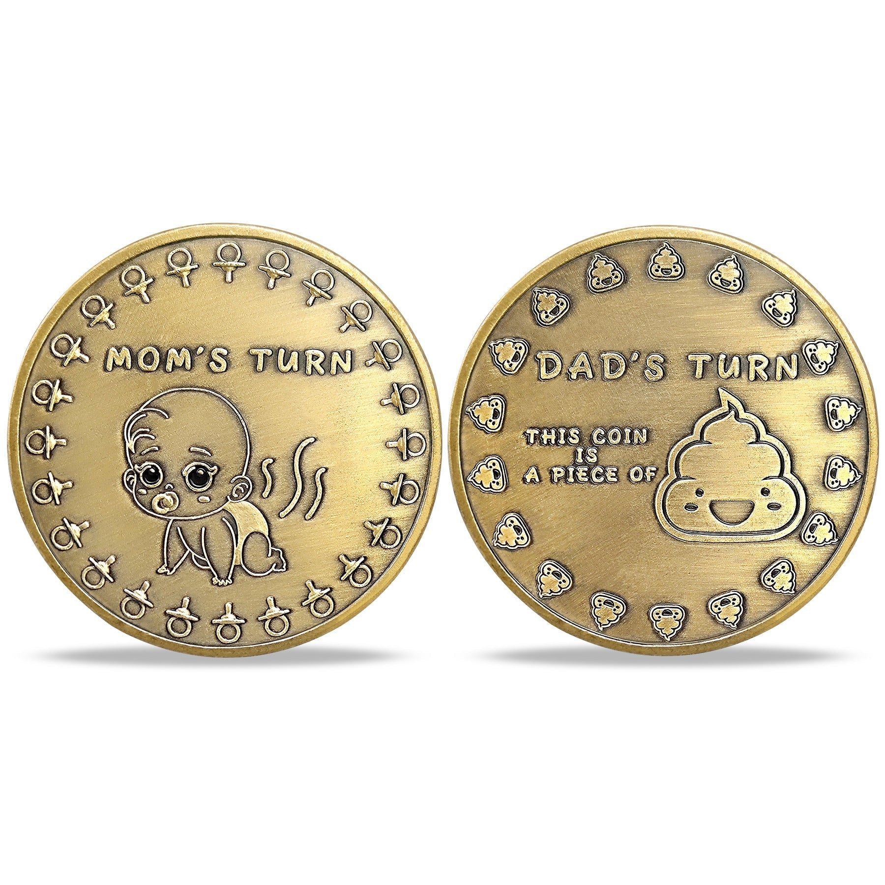 New Parents Decision Coin Mom's Turn Vs Dad's Turn Flip Coin mysite