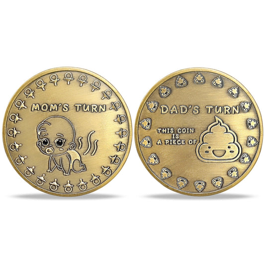 New Parents Decision Coin Mom's Turn Vs Dad's Turn Flip Coin mysite