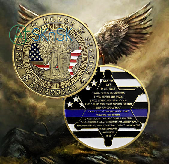 Police Armor of God Motto Challenge Coin mysite